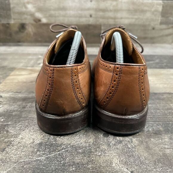 Johnston & Murphy Men’s Size 10.5 Conrad Cap Toe Shoes Brown Calfskin Leather main image 7